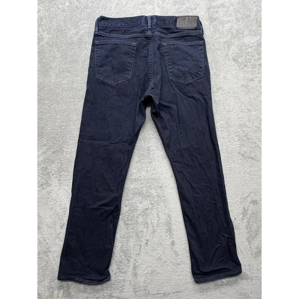 Polo Ralph Lauren Jeans Mens Measured‎ 34x29 Blue Slim Tapered Dark Wash